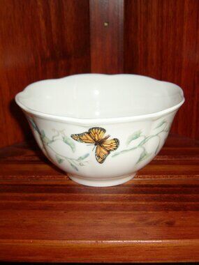 Lenox Butterfly Meadow Soup, Rice, Ice Cream, Dessert Bowl